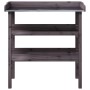 Plant table with shelves gray fir wood 78x38x82.5 cm by , Pot stands - Ref: Foro24-156354, Price: 53,75 €, Discount: %