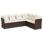 6-piece garden sofa set and brown synthetic rattan cushions by , Garden sets - Ref: Foro24-3217683, Price: 415,56 €, Discount: %