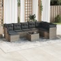 9-piece garden furniture set and gray synthetic rattan cushions by , Garden sets - Ref: Foro24-3218060, Price: 553,14 €, Disc...