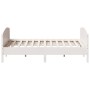 White pine wood bed frame with headboard 200x200cm by , Beds and slatted bases - Ref: Foro24-3216162, Price: 259,99 €, Discou...