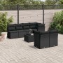 8-teiliges Gartensofa-Set und schwarze synthetische Rattankissen von , Gartensets - Ref: Foro24-3217295, Preis: 522,05 €, Rab...