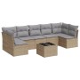 Garden sofa set with beige cushions 8 pcs PE rattan by , Garden sets - Ref: Foro24-3249278, Price: 527,45 €, Discount: %