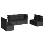 7-piece garden dining set and black synthetic rattan cushions by , Garden sets - Ref: Foro24-3249244, Price: 432,99 €, Discou...