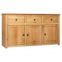 Panama style solid pine wood sideboard 135x40x80 cm by vidaXL, Sideboards - Ref: Foro24-282703, Price: 283,58 €, Discount: %