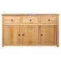 Panama style solid pine wood sideboard 135x40x80 cm by vidaXL, Sideboards - Ref: Foro24-282703, Price: 283,58 €, Discount: %