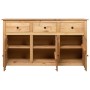 Panama style solid pine wood sideboard 135x40x80 cm by vidaXL, Sideboards - Ref: Foro24-282703, Price: 283,58 €, Discount: %