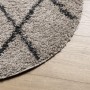 Modern long pile rug PAMPLONA anthracite beige Ø120 cm by , Rugs - Ref: Foro24-375399, Price: 36,82 €, Discount: %