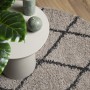 Modern long pile rug PAMPLONA anthracite beige Ø120 cm by , Rugs - Ref: Foro24-375399, Price: 36,82 €, Discount: %