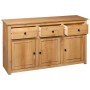 Panama style solid pine wood sideboard 135x40x80 cm by vidaXL, Sideboards - Ref: Foro24-282703, Price: 283,58 €, Discount: %