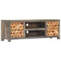 Gray recycled solid wood TV cabinet 120x30x40 cm by vidaXL, TV Furniture - Ref: Foro24-282735, Price: 232,84 €, Discount: %