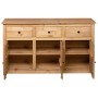 Panama style solid pine wood sideboard 135x40x80 cm by vidaXL, Sideboards - Ref: Foro24-282703, Price: 283,58 €, Discount: %