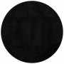 Alfombra peluda de pelo largo moderna PAMPLONA negra Ø 100 cm de , Alfombras - Ref: Foro24-375288, Precio: 29,97 €, Descuento: %