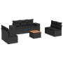 8-teiliges Gartensofa-Set und schwarze synthetische Rattankissen von , Gartensets - Ref: Foro24-3225397, Preis: 492,85 €, Rab...