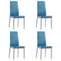 5-Piece Blue Dining Table and Chairs Set by vidaXL, Furniture sets for kitchens and dining rooms - Ref: Foro24-281703, Price:...