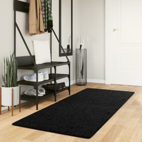 PAMPLONA moderner Langflor-Shaggy-Teppich Schwarz 80x200 cm von , Teppiche - Ref: Foro24-375274, Preis: 37,99 €, Rabatt: %