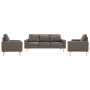 3-piece sofa set in taupe gray fabric by , Sofas - Ref: Foro24-3056652, Price: 738,41 €, Discount: %