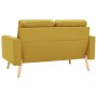 Dreiteilige Sofagarnitur aus gelbem Stoff von , Sofas - Ref: Foro24-3056650, Preis: 800,05 €, Rabatt: %