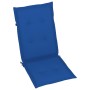 Garden chairs 2 units and royal blue cushions solid teak wood by , Garden chairs - Ref: Foro24-3062386, Price: 225,14 €, Disc...