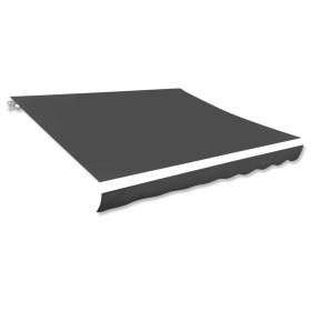 White anthracite gray canvas awning 450x300 cm by , Awnings - Ref: Foro24-143711, Price: 62,13 €, Discount: %