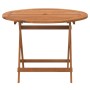 Folding garden table solid acacia wood Ø 90x75 cm by , Garden tables - Ref: Foro24-319670, Price: 107,29 €, Discount: %