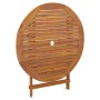 Mesa de jardín plegable madera maciza de acacia Ø 90x75 cm de , Mesas de jardín - Ref: Foro24-319670, Precio: 107,29 €, Descu...