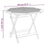 Folding garden table solid acacia wood Ø 90x75 cm by , Garden tables - Ref: Foro24-319670, Price: 107,29 €, Discount: %