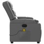 Gray synthetic leather reclining massage chair by , Armchairs - Ref: Foro24-374126, Price: 251,24 €, Discount: %