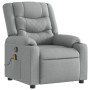 Light Gray Fabric Massage Recliner by , Armchairs - Ref: Foro24-374130, Price: 256,99 €, Discount: %