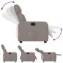 Sillón reclinable de tela gris taupe de , Sillones - Ref: Foro24-374172, Precio: 212,63 €, Descuento: %