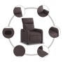 Dark Brown Fabric Recliner by , Armchairs - Ref: Foro24-374170, Price: 200,33 €, Discount: %