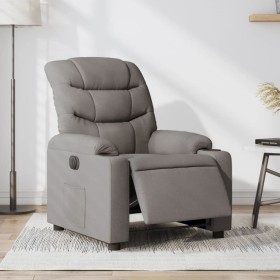 Sillón reclinable eléctrico tela gris taupé de , Sillones - Ref: Foro24-3206634, Precio: 283,99 €, Descuento: %