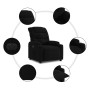 Sillón reclinable eléctrico de tela negro de , Sillones - Ref: Foro24-3206629, Precio: 269,99 €, Descuento: %