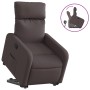 Sillón reclinable elevable tela marrón oscuro de , Sillones - Ref: Foro24-3206704, Precio: 255,33 €, Descuento: %