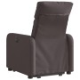 Sillón reclinable elevable tela marrón oscuro de , Sillones - Ref: Foro24-3206704, Precio: 255,33 €, Descuento: %