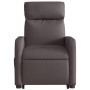 Sillón reclinable elevable tela marrón oscuro de , Sillones - Ref: Foro24-3206704, Precio: 255,33 €, Descuento: %