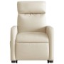 Sillón eléctrico reclinable elevable de tela color crema de , Sillones - Ref: Foro24-3206725, Precio: 304,02 €, Descuento: %