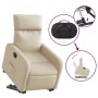 Sillón eléctrico reclinable elevable de tela color crema de , Sillones - Ref: Foro24-3206725, Precio: 304,02 €, Descuento: %