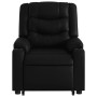 Sillón reclinable elevable cuero artificial negro de , Sillones - Ref: Foro24-3206551, Precio: 286,31 €, Descuento: %