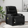 Black synthetic leather electric reclining massage chair by , Armchairs - Ref: Foro24-3206547, Price: 282,99 €, Discount: %