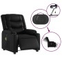 Black synthetic leather electric reclining massage chair by , Armchairs - Ref: Foro24-3206547, Price: 282,99 €, Discount: %