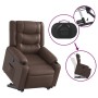 Sillón reclinable elevable cuero sintético marrón de , Sillones - Ref: Foro24-3206553, Precio: 379,99 €, Descuento: %