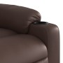 Sillón reclinable elevable cuero sintético marrón de , Sillones - Ref: Foro24-3206553, Precio: 379,99 €, Descuento: %