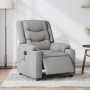 Electric Massage Recliner Light Gray Fabric by , Armchairs - Ref: Foro24-3206570, Price: 296,99 €, Discount: %