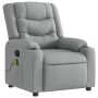 Sillón reclinable de masaje eléctrico tela gris claro de , Sillones - Ref: Foro24-3206570, Precio: 260,33 €, Descuento: %