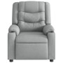 Sillón reclinable de masaje eléctrico tela gris claro de , Sillones - Ref: Foro24-3206570, Precio: 260,33 €, Descuento: %