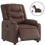 Sillón reclinable eléctrico de cuero sintético marrón de , Sillones - Ref: Foro24-3206545, Precio: 275,73 €, Descuento: %