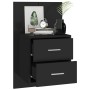 Wall-mounted bedside tables 2 units black by vidaXL, Nightstands - Ref: Foro24-810992, Price: 112,87 €, Discount: %