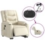 Electric lifting massage chair cream synthetic leather by , Armchairs - Ref: Foro24-3206564, Price: 387,99 €, Discount: %