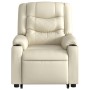 Sillón de masaje elevable eléctrico cuero sintético crema de , Sillones - Ref: Foro24-3206564, Precio: 387,99 €, Descuento: %