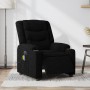 Sillón reclinable de masaje eléctrico tela negro de , Sillones - Ref: Foro24-3206572, Precio: 256,37 €, Descuento: %